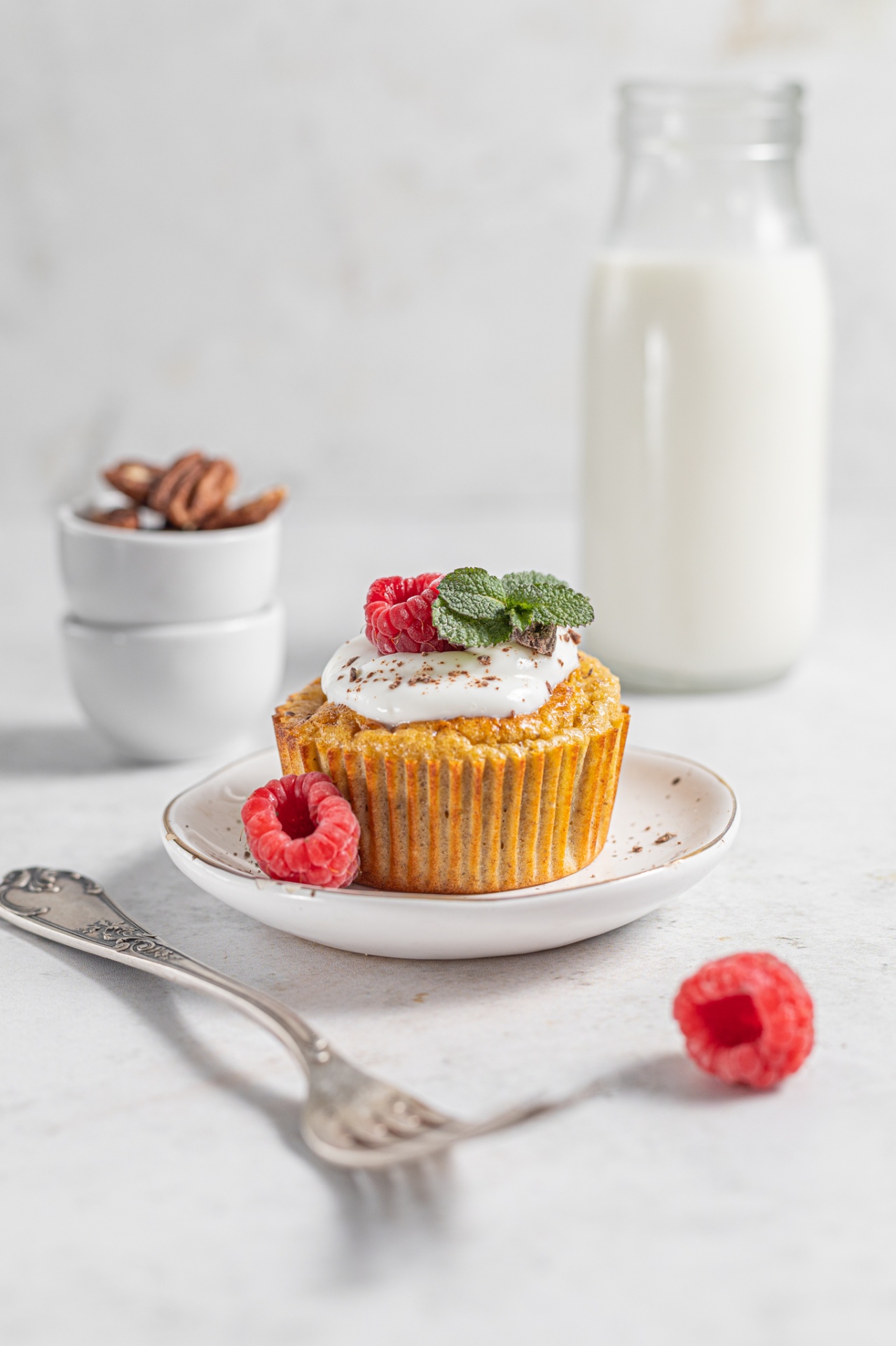 Muffin ai lamponi con yogurt